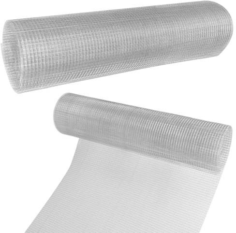 1m X 10m Hasendraht 100cm Hasengitter Volierendraht 12x12mm Maulwurfgitter | Wühlmausgitter Für Hochbeet Zaun Hühnerdraht Maschendrahtzaun Kaninchendraht 0,7 mm Verzinkt Drahtgitter