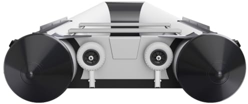 SUPROD Slipräder Heckräder Schlauchbooträder klappbar EIN-Hand Bedienung Edelstahl V4A HD200, grau/schwarz