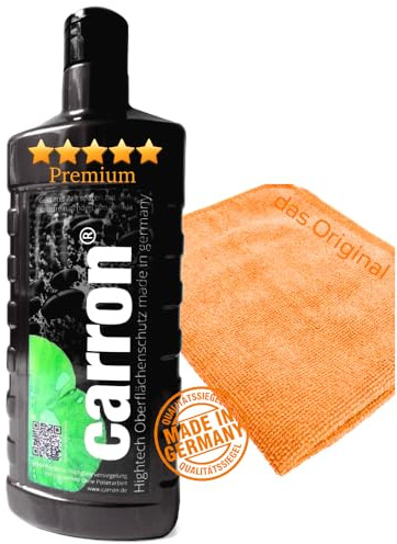 carron® Original Profi Autopolitur Hochglanz-Versiegelung für alle Autolack gegen Artefakte mit Lotuseffekt ohne aufwändige Polierarbeit