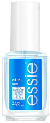 Essie Base/Top Coat all-in-one mit Argan-Öl, Unterlack und Überlack, Stärke und Glanz, Klar, 13,5 ml