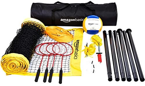 Amazon Basics Volleyball-Badminton-Kombiset