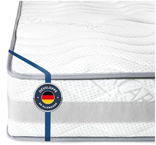 BMM Matratze 90x200cm Komfort 23 H3 fest/Kaltschaummatratze Öko-Tex Zertifiziert/ergonomische 7 Zonen Matratze Höhe 23cm Komfort 23 / Matratzen Deutsche Produktentwicklung
