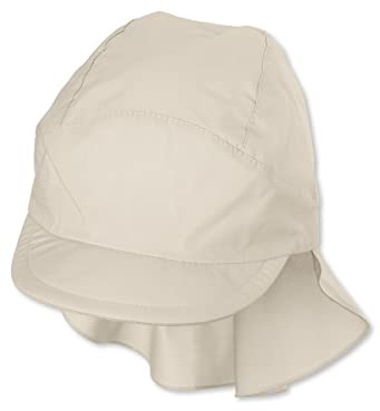 Sterntaler Schirmmütze Nacken Basic - Mädchen Baby- und Kinder Mütze mit Nackenschutz - UV-Schutz 50+ Hut aus Popeline (Bio) - leichte Sommer Kopfbedeckung mit Gummiband