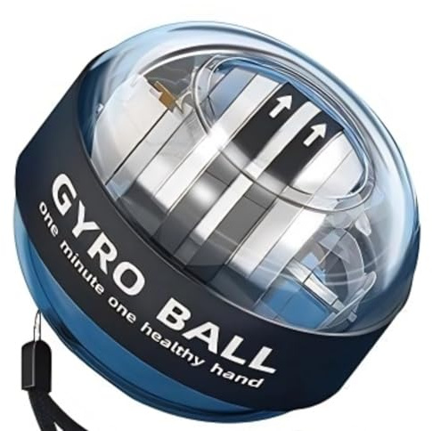 Ezweiji Gyroball, Handgelenktrainer-Ball, Gyroskopischer Unterarm-Trainer, Gyro-Ball zur Stärkung von Armen, Fingern, Handgelenkknochen und Muskeln, für Büro, Fitnessstudio, Zuhause und Reisen