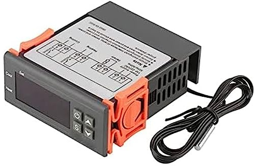 ARCELI AC 110V-220V Fahrenheit/Celsius digitaler Temperaturregler Thermostat Wärme- / Kühlmodus mit Sensor 2