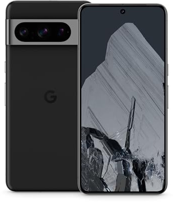 Google Pixel 8 Pro – Android Smartphone ohne SIM-Lock mit Teleobjektiv, langer Akkulaufzeit und Super Actua Display – Obsidian, 256GB