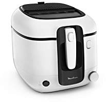 Moulinex Super Uno Fritteuse, 2,2 l, Fassungsvermögen 1,5 kg, Pommes Frites, 1800 W, einstellbarer Thermostat, automatische Öffnung, einfache Reinigung, abnehmbarer Behälter, Geruchsfilter