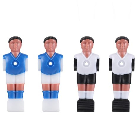 VOSAREA 4 Stück Tischfußball Figuren Hochwertigem Harz für Tischkicker Spieler Ersatzteile für Standard Fußballstangen, 11x4x2,5 cm