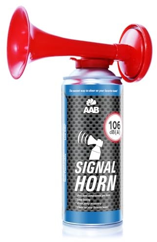 AABCOOLING Signalhorn 1x Nicht brennbar 106 dB(A), bis zu 120 Signale, Sport-Outdoor-Aktivitäten, Camping, Erste Hilfe Sicherheit, Bärenabwehr, Stadionhupe, Fußballtrompete, Drucklufthorn