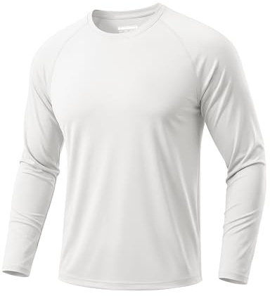 TACVASEN Herren UPF 50+ UV Sonnenschutz Langarmshirt Outdoor Langarm T-Shirt Rashguard