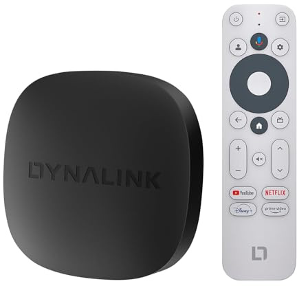Google TV Box - Smart Android Box unterstützt Google TV, Netflix 4K | Streaming Media Player Unterstützt Sprachassistent, Dolby Audio, HDR10+,Drahtlose Bildschirmspiegelung,2GB+16GB,Dualband-WLAN