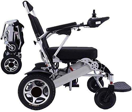 Elektrischer Rollstuhl, zusammenklappbar, leicht, Doppelmotoren, 250 W, doppelter Akku, Deluxe-Elektromobilitätshilfe