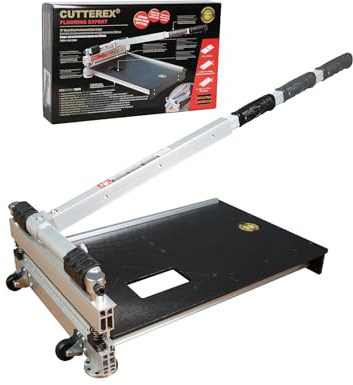 CUTTEREX Professioneller Laminat-Bodenschneider, 33 cm, Leder, Gummi, weicher Kunststoffschneider