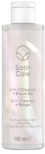 Satin Care Intimpflege Damen Rasiergel und Reinigungsgel (190 ml) 2-in-1 für den Intimbereich