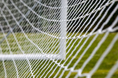 TORNETZ - Fußball - 7.32 x 2.44 x 0.8 x 2m - 3mm - Weiß oder Weiß/Blau