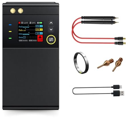 DEWIN Punktschweißgerät für Akkus, SWM-10 Handheld Punktschweißgerät Tragbares DIY Mini Punktschweißgeräte Akkupack Schweißwerkzeug