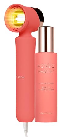 FOREO PEACH 2 IPL-Gerät + Kühlendes Vorbereitungsgel, Peach | IPL-Enthaarung, Laserenthaarung, Hautkühlung, Kühlgel, Ganzkörper, Bikini-Enthaarung, Gesichtsenthaarung