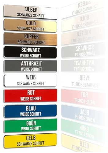 FILIGRAVO 2 unterschiedlich personalisierte Klingelschilder (2 Stück) - Türschild und Briefkastenschild - Wetterfest mit Gravur - Acrylschild MADE IN GERMANY