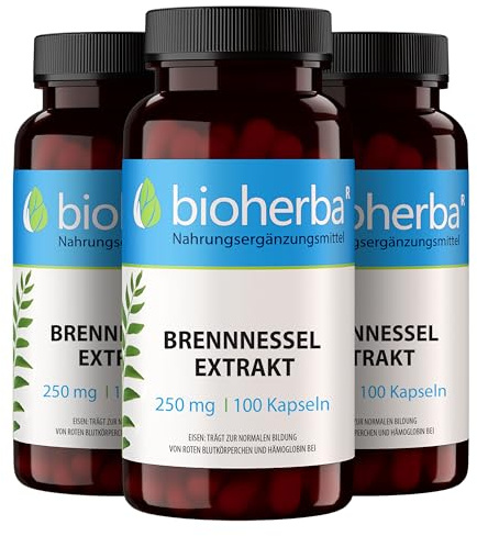 300 Brennesselkapseln Entwässerungs Komplex Brennnessel Entwässerungstabletten wie Wassertabletten von BIOHERBA