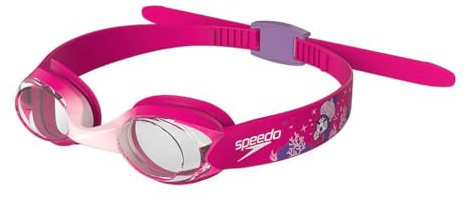 Speedo Unisex Kinder Illusion Schwimmbrille | Sichere Passform | Anti-Beschlag | Wasserdicht Electric Pink/Sweet Taro/Bloss One Size