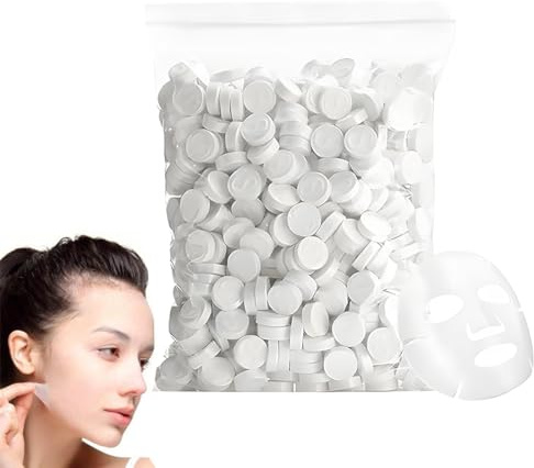 PLABBDPL 100 Stücke Hautpflege Maske,Compress Gesichtsmaske Selber Machen Diy Gesichtsmasken Diy Sheet Mask Compressed Face Einweg Gesichtsmasken Komprimierte Gesichtsmaske Tabletten Masken Beauty