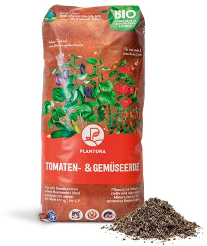 Plantura Bio-Tomaten- & Gemüseerde, torffrei & klimafreundlich, vorgedüngt, 40 L