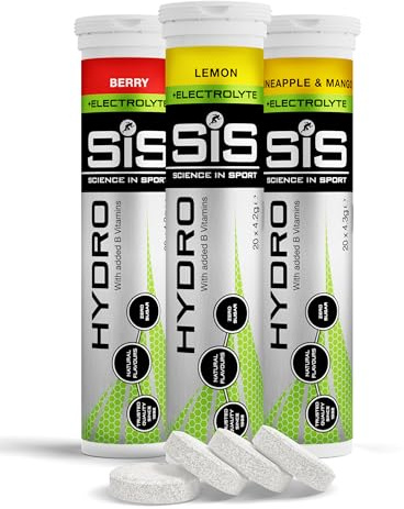 Science in Sport Hydro Tabletten 60 Stk. - Elektrolyte Tabletten, Vegan, Brausetabletten für einen ausgeglichenen Elektrolyte-Haushalt (Verpackung kann variieren)