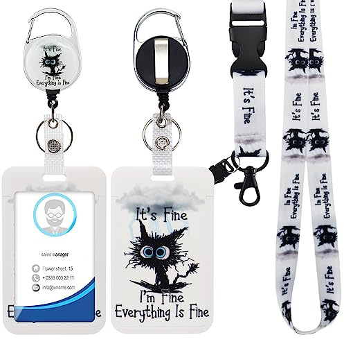 Ausweishülle mit Band, Id Badge Holder Breakaway Lanyard für, Einziehbare Badge Reel, Abnehmbare Namensschild Clips, Hals Lanyard Strap, Lehrer Büro Geschenke
