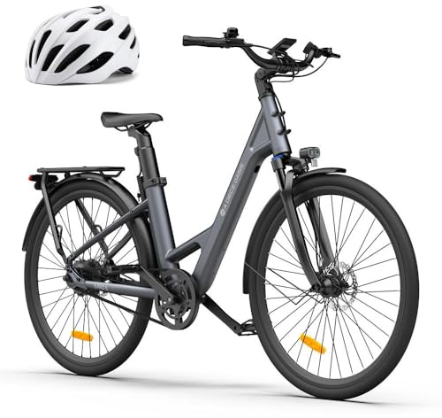 ADO E-Bike Air28 Pro Elektrofahrrad,Pedelec Riemenantrieb,Citybike,e Bike 28 Zoll, 2 Gang, Automatikschaltung, Bafang Heckmotor, Gepäckträger, ebike Damen/Herren