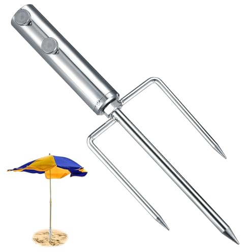 Erdspieß Sonnenschirm, Rasendorn für Sonnenschirm, Sonnenschirmständer mit Rasendorn, Sonnenschirmhalterung für Ständer Boden Gartenschirm Angelschirm Sonnenschirm