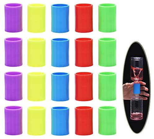 Tornados in einer Flasche, 20 Stück, Kunststoff, Tornado-Flaschenverbinder, Wirbelverbinder, Zyklonschlauch für wissenschaftliche Experimente, 5 Farben
