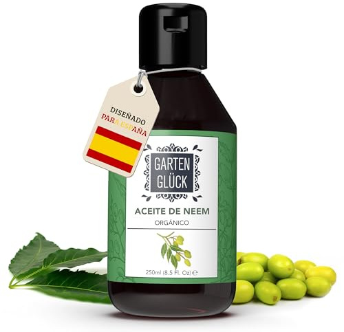 Garten Glück® Bio Neemöl mit Emulgator hochkonzentriert - 250ml - Multi-Use Insektenschutz für Garten, Haus, Pflanzen & Blumen - Niemöl - Trauermückenfrei, Vernichtet Blattläuse & andere Insekten