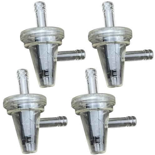 4 x Motorrad Snowmobile Benzinfilter Moped Benzinfilter Motorrad Clear Inline Gas Rechte Kraftstofffilter 1/4 6-7mm(60470101120)