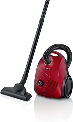 BOSCH GL20S - Bodenstaubsauger mit Beutel 3,5 l - 600 W - 80 dB - 8 m - Leistungsvariator - Rot