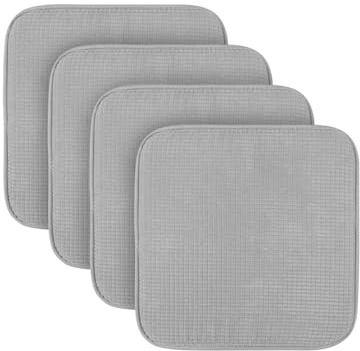 Bestlivings Sitzkissen (4er Pack) Stuhlkissen mit Anti Rutsch Unterseite 38cm x 38cm - Öko-Tex Zertifiziert - Sitzauflage Uni, Stuhlpolster Stuhlauflage