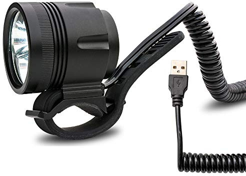 ZNEX USB Helmlampe Stirnlampe Sport und Freizeitlampe mit 950 Lumen | 4 Leuchtmodi | kann mit allen 5V Powerbanks mit einem Output von 2A betrieben werden