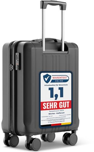 Wertes Handgepäck Koffer 55x40x20cm - 36L - TSA Schloss Koffer Handgepäcks mit Dopperollen, Reisekoffer, Handgepäck Trolley, Kabinenkoffer
