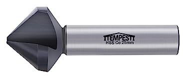 ITEMPESTI Kegelsenker 90°Ø 25mm - Aus M35 - TiAlN Beschichtung - robust und hitzebeständig - für Edelstähle - Schaft 10 mm