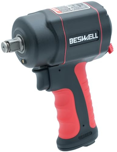 Beswell-BW-112B3N- Druckluft-Schlagschrauber der Economy-Klasse - Max. Lösemoment 1200 Nm, (1/2 Zoll) Vierkantantrieb - Druckluftschrauber zum Anziehen und Lösen von Schrauben