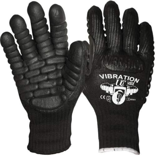 1 Paar Anti-Vibrations-Arbeitshandschuhe, Anti-Vibrations-Elektrowerkzeuge, Vibrationsreduzierende Handschuhe (groß (9))