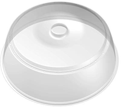 BranQ - Home essential Mikrowellenabdeckhaube, BPA-frei Kunststoff, Transparent, Ø 27x9 cm