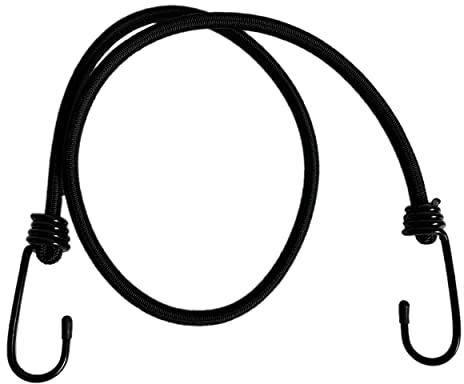 HCS Expanderseil Expanderriemen 4er Set 80cm schwarz mit Metallhaken