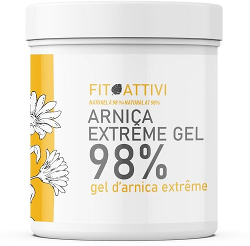 Arnika Gel Forte Konzentrat 550 ml für Pferde und Menschen 98%, Extreme Arnika-Salbe mit Vitamin E, Minze und Lavendel, 100% Made in Italy - FITOATTIVI (550 ml)