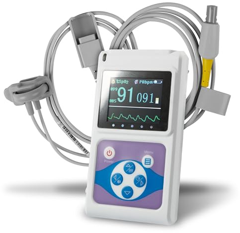 Pulox Pulsoximeter PO-650B Baby Fingerpulsoximeter mit externem Sensor - Messung von SpO2 und Puls bei Säuglingen, Kleinkindern und Kindern