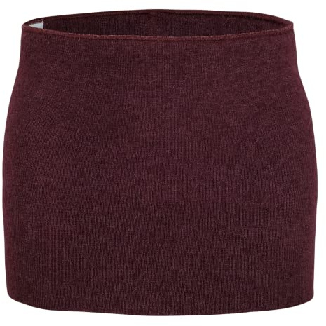 ANGOFORM Leibwärmer aus Wolle/Seide, intensive Ausführung, für Damen und Herren (Gr. M, Farbe: bordeaux)