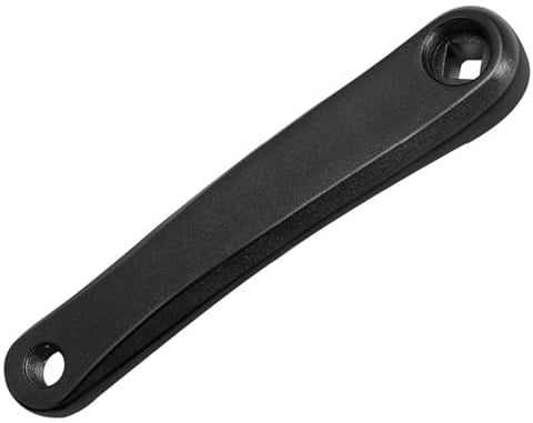 QIAMNI Fahrrad-Kurbelarm-Set, links, 170 mm, Aluminium, Singlespeed, MTB-Kurbelgarnitur (quadratisches Loch/Rautenloch) (Rhombisches Loch, schwarz)