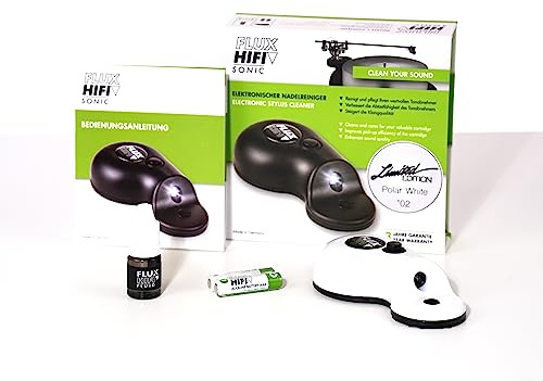 FLUX-Hifi Sonic Limited Edition - polarweiß - Elektrischer Nadelreiniger für Schallplattenspieler