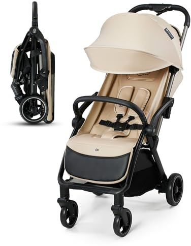 Kinderkraft APINO Buggy bis 22 kg, Leicht 7,5kg, Beige