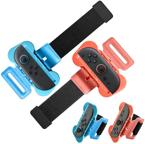 Rodison 2 Stück Armband für Just Dance 2026 2025 2024 2023 & Zumba Burn It Up, Verstellbares Armbänder für Switch 2 Joy Con Controller Game