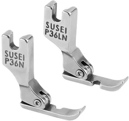 2st Nähmaschinen Nähfuß, Metall Reißverschluss Nähfuß Kompatibel mit Janome Juki Babylock Elna White Necchi Simplicity Riccar Nähmaschinen